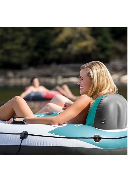 Tekno Trust Yeşil River Run Fileli Ipli Yeşil Koltuk Simit Yatak 135CM 56825 Pompa Dahil Değildir