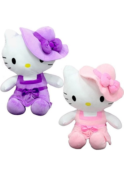 Peluş Hello Kitty Elbiseli Şapkalı 36 cm