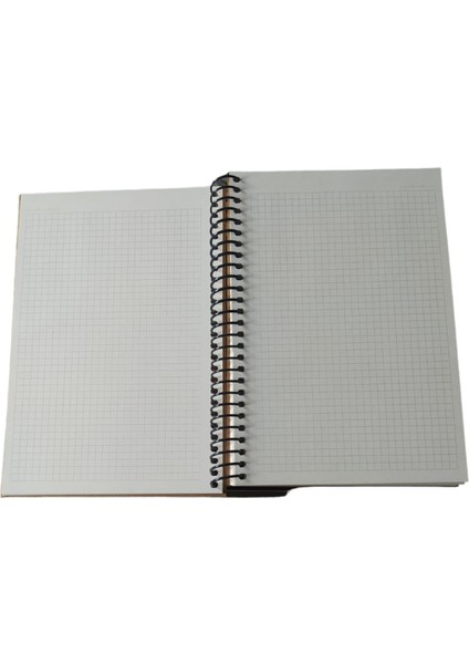 Papirüs Çiçek Spiralli Sert Kapak 16X23 100 Yaprak Kareli Defter