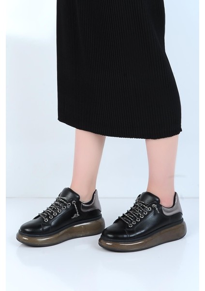 K831126-A Siyah Kadın Sneaker Ayakkabı modelleri