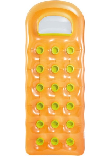 Tekno Trust 200X140 cm Bardaklı Şişme Deniz&havuz Yatağı Sarı 188*71 (59895) Pompa Dahil Değildir Mavi