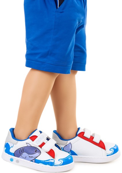 Disha Cırtlı Işıklı Erkek Bebek Spor Ayakkabı
