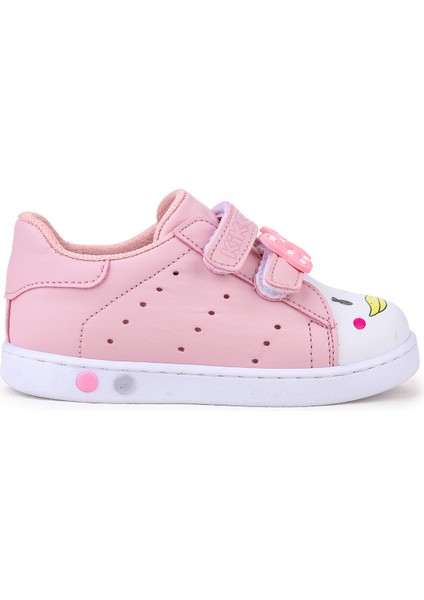 Bart Cırtlı Işıklı Kız Bebek Spor Ayakkabı Pembe modelleri