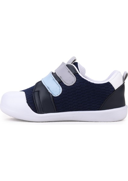 Textile Cırtlı Erkek Bebek Spor Ayakkabı Lacivert