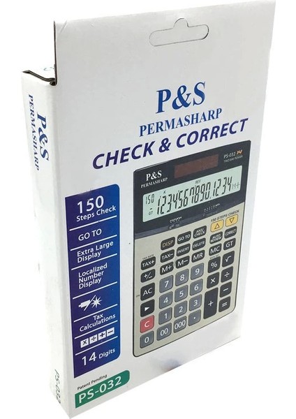 Permasharp 150 Işlemli Hesap Makinesi Ps 032 ( Lisinya ) Alithestereo