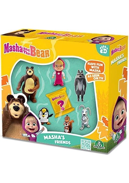 MHA23000 Maşa ve Koca Ayı 6lı Figür Set ve 1 Sürpriz Figür