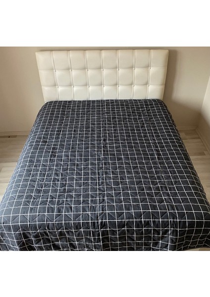 Kapitoneli Tek Kişilik Çok Amaçlı Örtü Pike - 160X220 cm