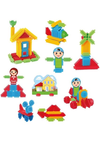 Fen Toys 03316 Kaktüs Blokları 80 Parça -Dede