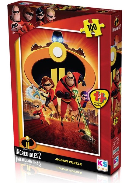 Ks Puzzle INC714 Ks Incredibles / 100 Parça Puzzle