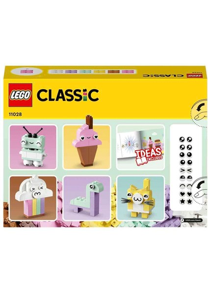 11028 LEGO Classic Yaratıcı Pastel Eğlence Yapım Parçaları 333 Parça +5 Yaş