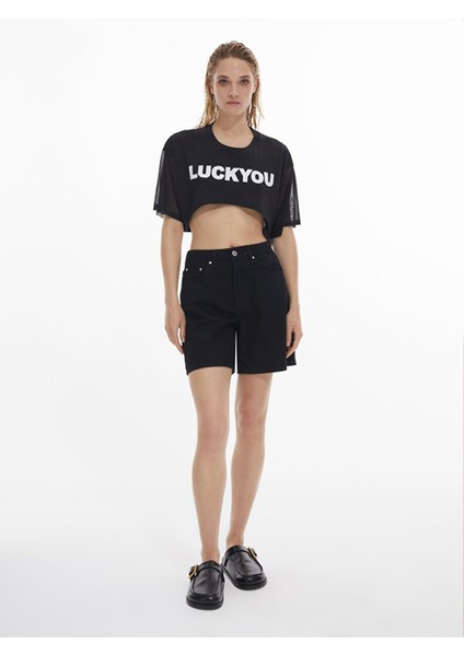 Kadın Lızzıe Klasik Kesim Jean Şort