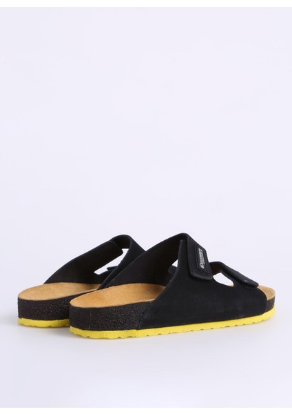 Siyah Erkek Deri Terlik Neda modelleri