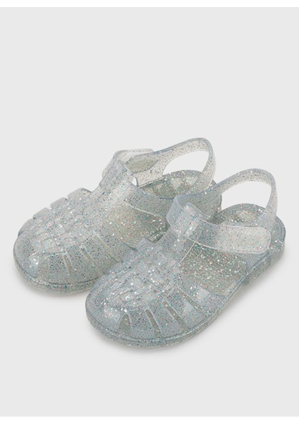 Beyaz Bebek Sandalet S10329 Clasıca Crıstal