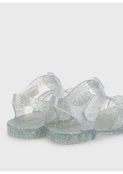 Beyaz Bebek Sandalet S10329 Clasıca Crıstal