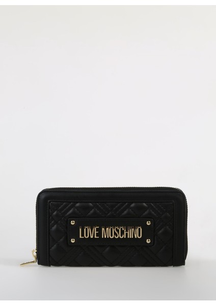 Love Moschino Siyah Kadın 2,5X19X10 cm Cüzdan JC5600PP1ILA0000