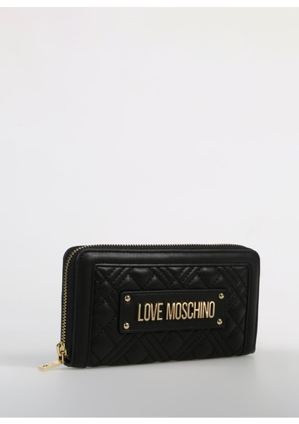 Love Moschino Siyah Kadın 2,5X19X10 cm Cüzdan JC5600PP1ILA0000