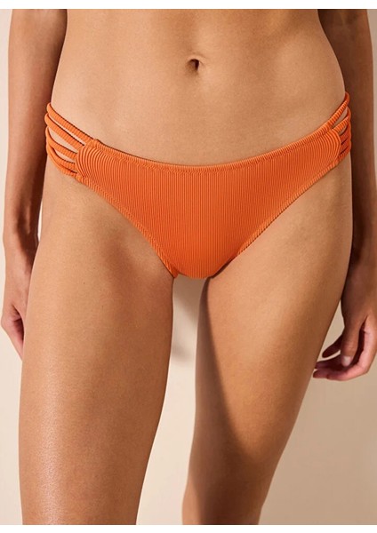 Brigett Chic Dokulu Turuncy Bikini Altı