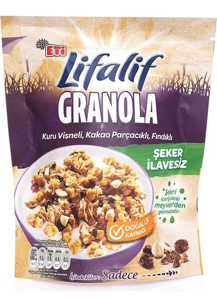 Lifalif Gronala Vişneli Kakaolu Fındıklı 200 gr