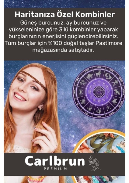 Premium Ikizler Burcu Enerjisini Yükselten Doğal Taş Bileklik Ikizler Burçları Burç Unisex Bileklik