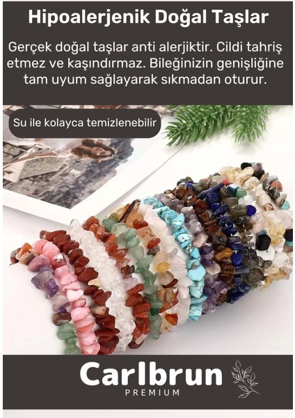 Premium Ikizler Burcu Enerjisini Yükselten Doğal Taş Bileklik Ikizler Burçları Burç Unisex Bileklik