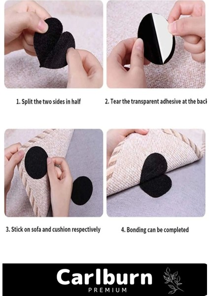 Premium Halı Kilim Sabitleyici Koltuk Kaydırmaz Kendinden Yapışkanlı Yıkanabilir 15 Adet Cırt Bant fiyatları