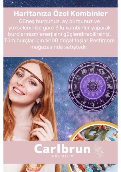 Premium Yengeç Burcu Enerjisini Yükselten Doğal Taş Bileklik Yengeç Burçları Burç Unisex Bileklik