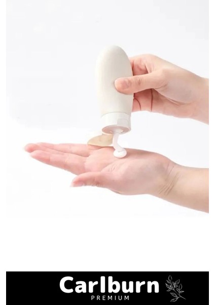 Premium Doldurulabilir Taşınabilir Krem Şampuan Jel 3 Adet 60ML Hijyenik Seyahat Tipi Banyo Seti