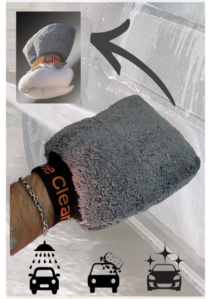 Profesyonel Araba Yıkama Kurulama Cila Eldiveni Mikrofiber Oto Bezi