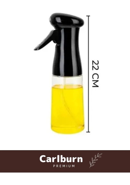 Deluxe Atomize Başlık Fan Şekilli Püskürtücü Bpa Içermeyen Plastik Sprey Cam Yağdanlık 200 ml 3 Adet