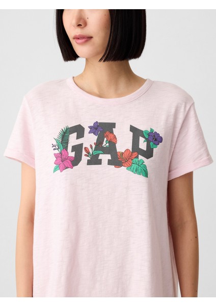 Kadın Pembe Gap Logo T-Shirt Elbise