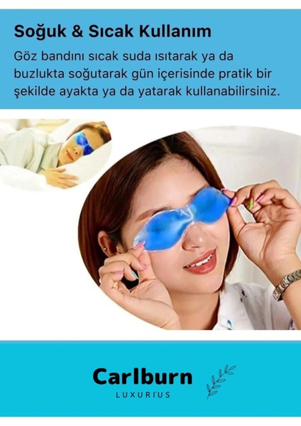 Özel Üretim Soğuk Sıcak Uygulama Göz Terapi Bandı Işık Önleyici Göz Dinlendirme Jel Uyku Bandı fırsatları