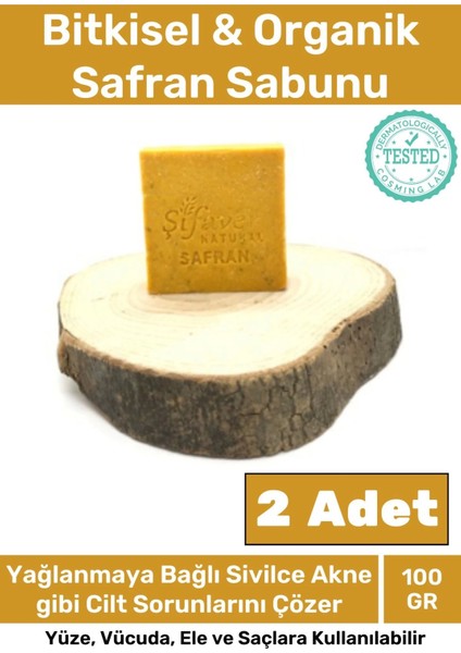 Özel Üretim Doğal Koku Yüz Cilt Beyazlatıcı Nemlendirici Safran Sabunu 2'Li Set