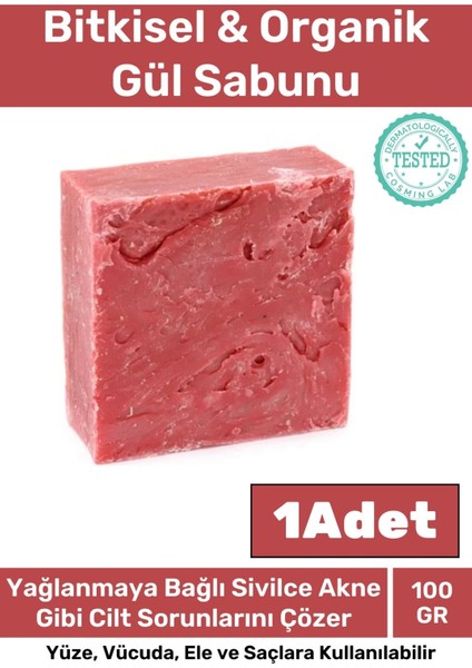 Özel Üretim Doğal Koku Yüz Cilt Beyazlatıcı Nemlendirici Gül Sabunu 1 Adet