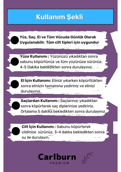 Özel Üretim Doğal Koku Yüz Cilt Beyazlatıcı Nemlendirici Lavanta Sabunu 2 Adet fırsatları