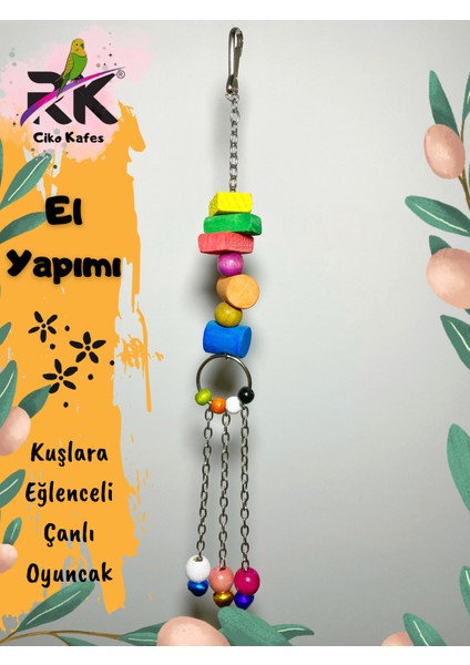 Zincirli Çanlı Kuş Oyuncağı