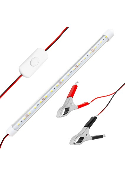 Go İthalat 12 Volt 5 Watt T8 LED Ampul 30 cm Akü Maşalı (2818)