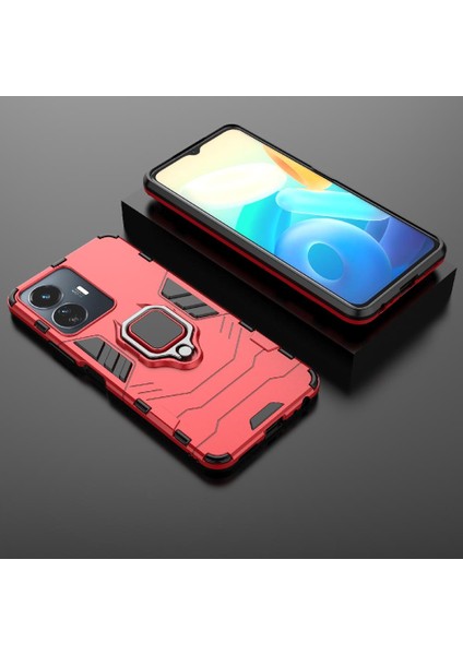 Vıvo Y77 5g Kickstand Için Kılıf 360 &deg; Dönen Halka Askeri Damla Koruma (Yurt Dışından) fırsatları