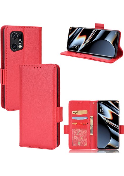 Oppo Bulmak Için Kılıf X5 Pro Manyetik Kart Yuvaları Tutucu Yan Toka Pu Cüzdan (Yurt Dışından)