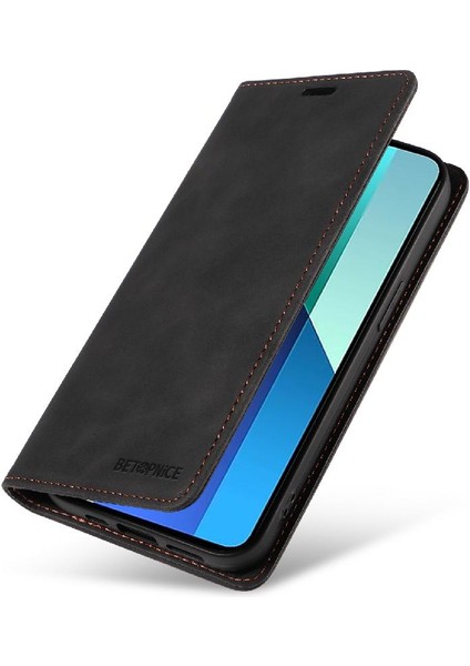 Xiaomi Redmi Için Not 13 4g Pu Deri Manyetik Folio Cüzdan (Yurt Dışından)