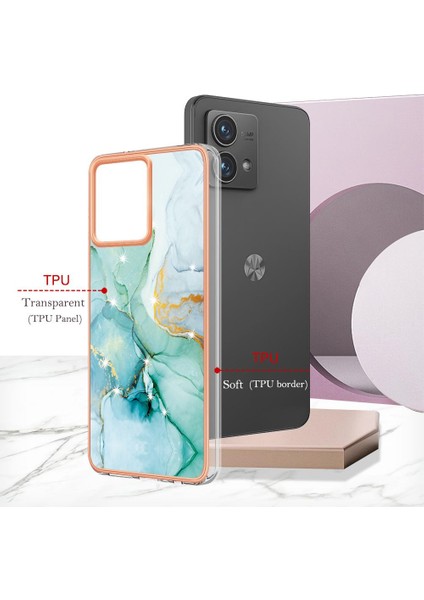 Motorola Moto G84 Ince Tpu Koruma Mermer Desen Yumuşak Tampon Için Kılıf (Yurt Dışından) indirimleri