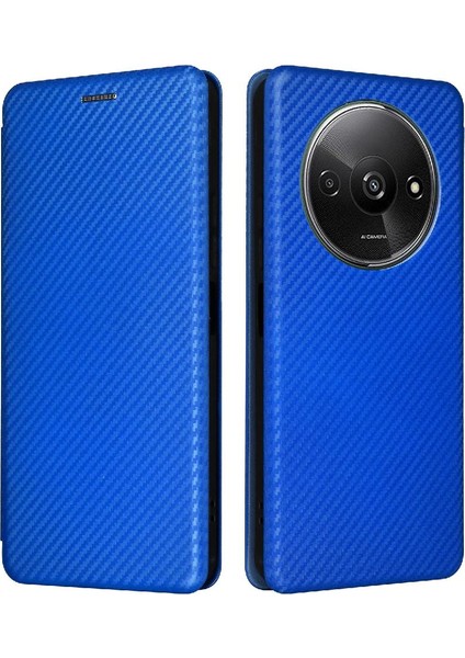 Kart Tutucu Kickstand ile Xiaomi Redmi A3 Manyetik Karbon Fiber Için Kılıf (Yurt Dışından) fırsatları