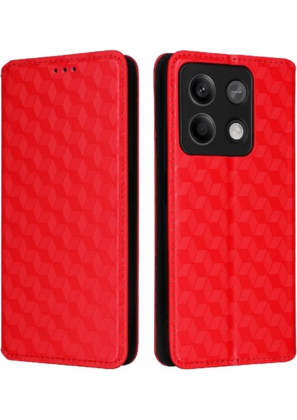 Xiaomi Poco X6 Manyetik Kapatma Kart Yuvaları Tutucu Pu Deri Kılıf (Yurt Dışından)