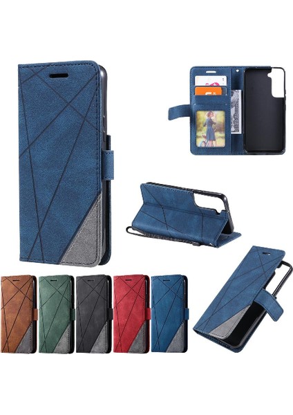 Samsung Galaxy S22 Pu Deri Darbeye Dayanıklı Kart Tutucu Kickstand (Yurt Dışından) fırsatları
