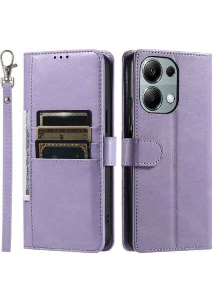 Xiaomi Redmi Not Için Flip Case 13 Pro 4g Pu Deri Kickstand 6 Kart (Yurt Dışından)