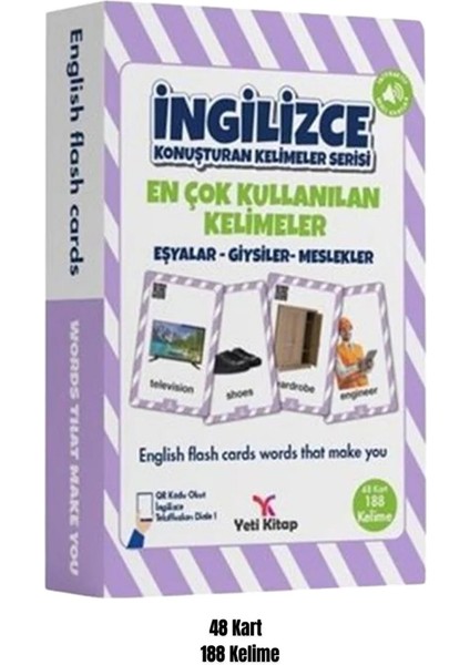 Çocuklar Için Ingilizce Konuşturan Kelime Kartları Seti (3 'lü Set)