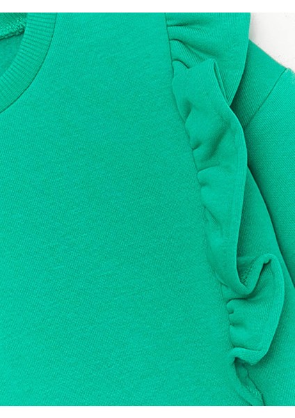 Lcw Baby Bisiklet Yaka Uzun Kollu Baskılı Kız Bebek Sweatshirt 2'li fırsatları