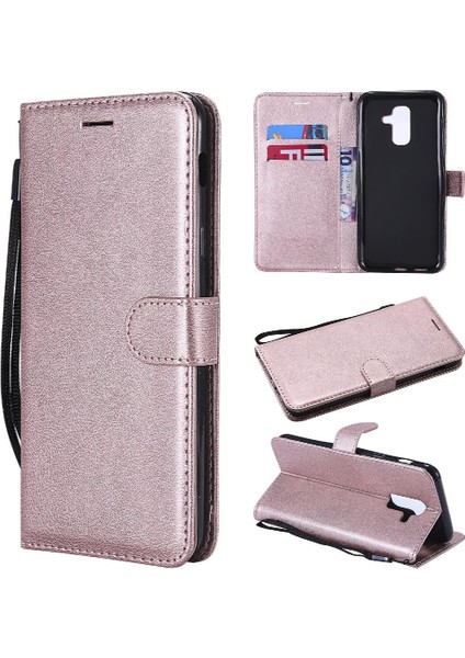 Samsung Galaxy A6 Artı 2018 Yüksek Kaliteli Deri Iş Için Flip Case (Yurt Dışından)