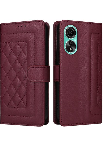 Oppo A78 4g Flip Kapak Için Flip Case Basit Iş Darbeye Deri (Yurt Dışından) indirimleri