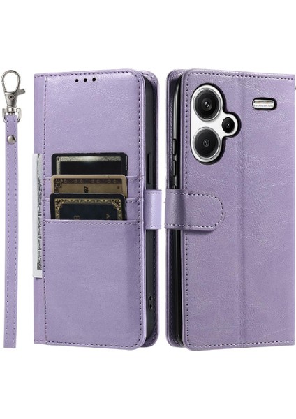 Xiaomi Redmi Not Için Flip Case 13 Pro Artı 5g Cüzdan Pu Deri 6 Kart (Yurt Dışından)