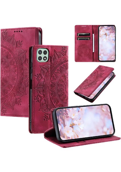 Samsung Galaxy A22 5g Pu Deri Kart Ekleme Darbeye Kapak (Yurt Dışından)